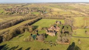 Eaton Grange and the village of Eaton