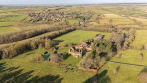 Eaton Grange and the village of Eaton